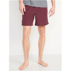 Soft-Washed Poplin Pajama Shorts for Men