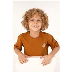 Erkek Çocuk Coconut Comfort Basic Bisiklet Yaka Tişört