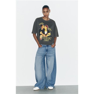 TITANIC FADED-EFFECT T-SHIRT