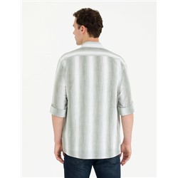 Haki Regular Fit Uzun Kollu Gömlek