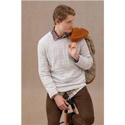 Erkek Taş Melanj Basic Kazak