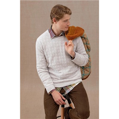 Erkek Taş Melanj Basic Kazak