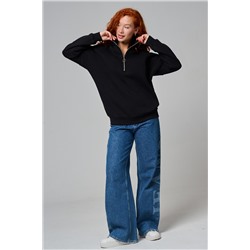 Женский свитшот на молнии оверсайз начес 14427