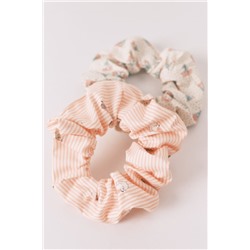 Pack 2 scrunchies estampados variados