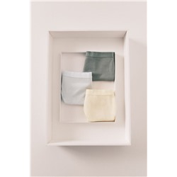 Pack 3 bragas brasileñas azul, amarilla y verde