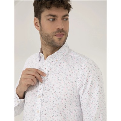 Pembe Slim Fit Uzun Kollu Gömlek