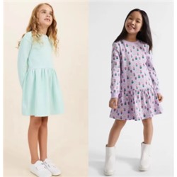 Платье из 100% хлопка для девочек. Экспорт