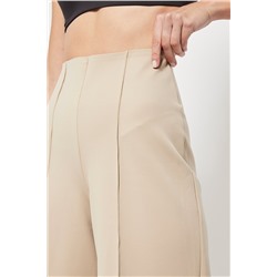 Bermudas con cintura alta Beige