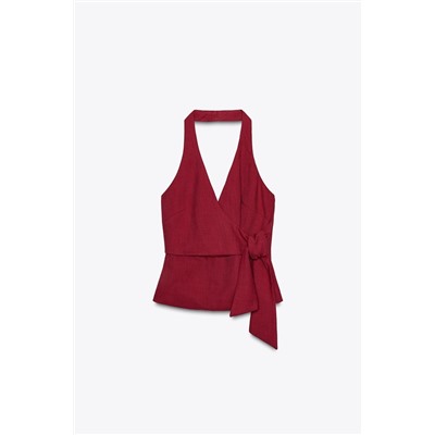 HALTER WAISTCOAT WITH KNOT