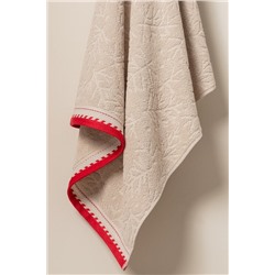 Perle %100 Pamuk Banyo Havlusu - Bej - 70x140 cm