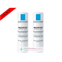 La Roche Posay Nutritic Lèvres Soin Transformation Lèvres Dessechées 2x4,7mlLot  × 2