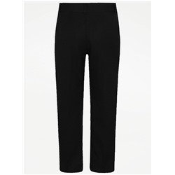 Boys Black Slim Fit Slim Leg School Trouser 2 Pack