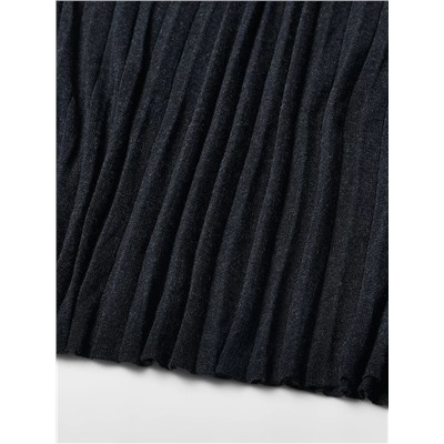 Женская теплая плессированная юбка из смесовой шерсти МАССИМО Д