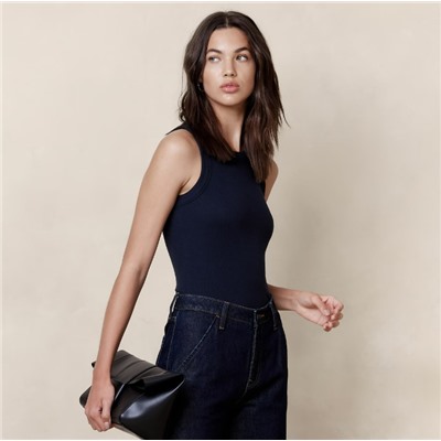 Ribbed Racer Tank