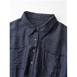 Повседневное женское платье из смесового льна  Экспорт