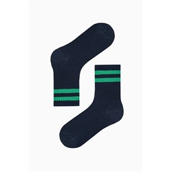 Penti Erkek Çocuk Double Stripe Lacivert 4lü Soket Çorap
