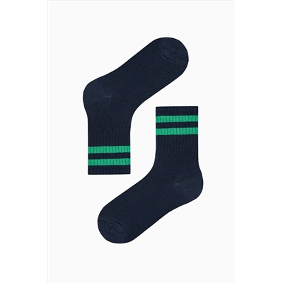 Penti Erkek Çocuk Double Stripe Lacivert 4lü Soket Çorap