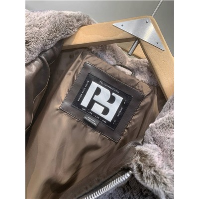 Мужская меховая куртка   Pul*l & Bea*r