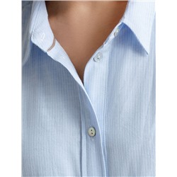 Платье А-силуэта с поясом из легкого хлопкового поплина