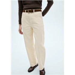 Pantalón pana balloon tiro alto