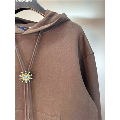 Толстовка худи с брошью Loui*s Vuitto*n  Унисекс модель