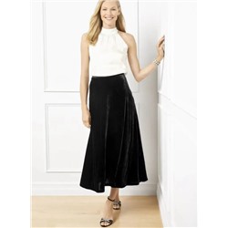 Бархатный топ и юбка