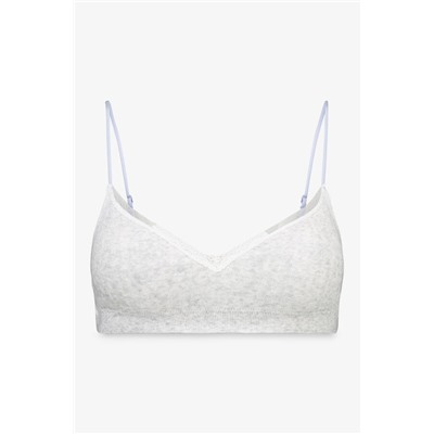 Sujetador seamless pointelle gris