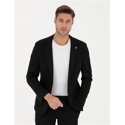 Siyah Ekstra Slim Fit Blazer Ceket