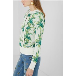 Chaqueta sudadera capucha tropical