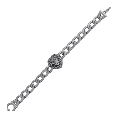 Браслет Король лев (покрытие античное серебро) 20см, Есть комплект