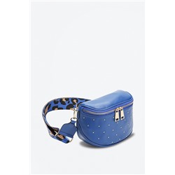 Bandolera de piel Phoebe Azul