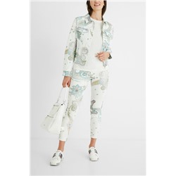 Chaqueta vaquera slim paisley