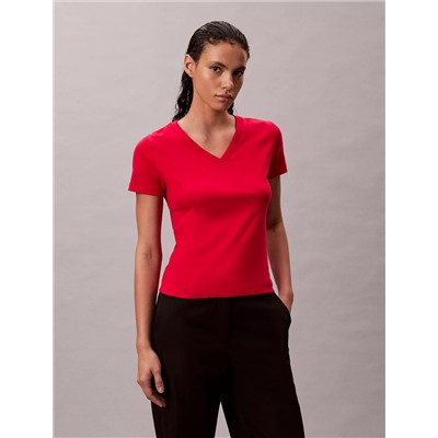 Liquid Cotton Relaxed V-Neck T-Shirt