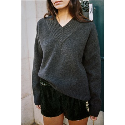 KNIT V-NECK JUMPER