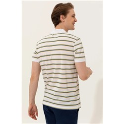 Erkek Beyaz Polo Yaka Tişört