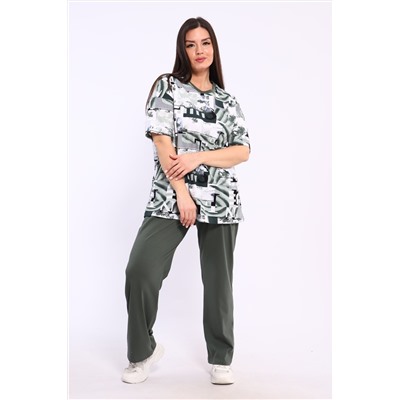 Костюм женский КБЖ0049Д зеленый