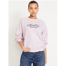 SoComfy Crew-Neck Graphic Sweatshirt
