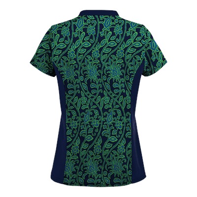 UA Fall Vineyard Navy Scrub Top