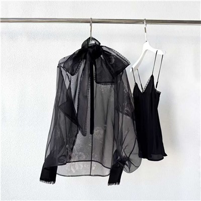 Тончайшая блузка из шелка   ZIMMERMAN*N