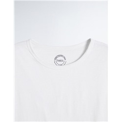Sleeveless Basic T-shirt, Men, White