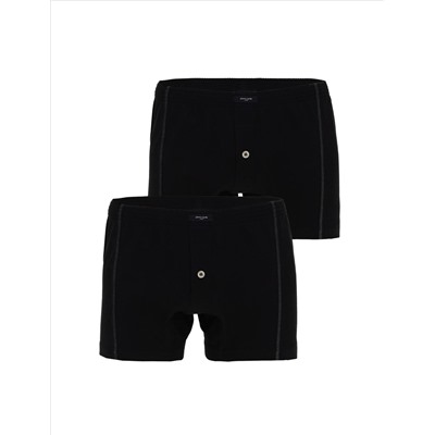 Siyah Pamuklu 2'li Boxer