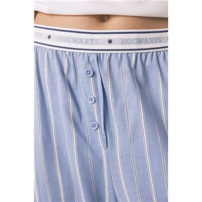 Pijama largo algodón Harry Potter rayas
