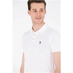 Erkek Ekru Polo Yaka Triko Kazak