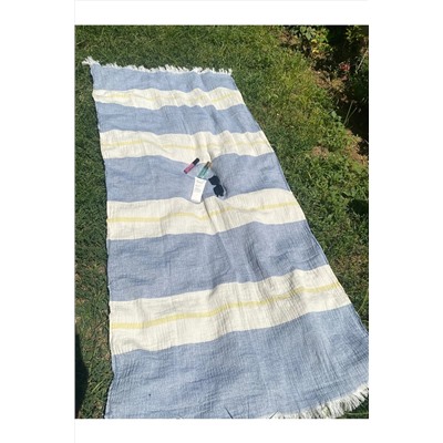 MOD10 Çift Katmanlı / %100 Bambu Pamuk / Şerit Serisi Lsb/plaj Havlusu