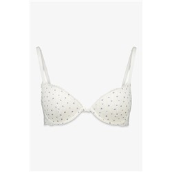 Sujetador clásico algodón blanco corazones BEAUTIFUL