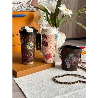 Термостакан + чехол с ремешком  Loui*s Vuitto*n