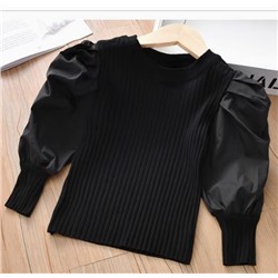 Рубашка с пышными рукавами для девочек