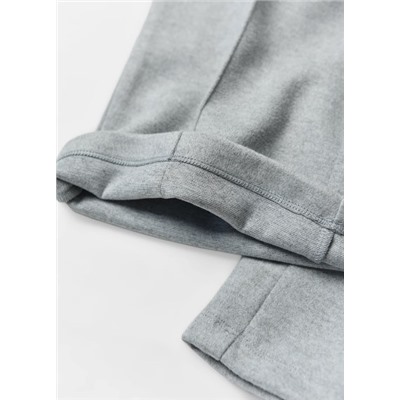 Брюки прямого покроя из шерсти с завязками и высокой талией