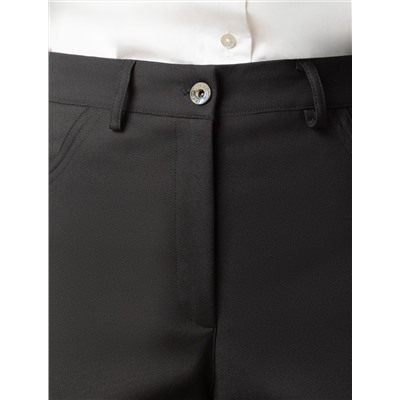 Брюки-трубы из плотной эластичной ткани из хлопка с нейлоном