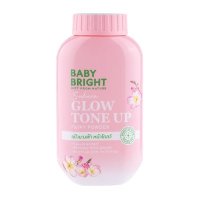 Пудра для придания коже сияния и эффекта выравнивания тона. Baby Bright Sakura Glow Tone Up Fairy Powder 50 g